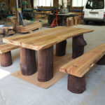 手作り家具：テーブル・ベンチ
